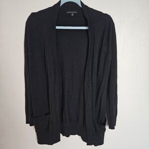 Staccato Black Open Front Cardigan Sweater with Pockets Womens‎ Medium